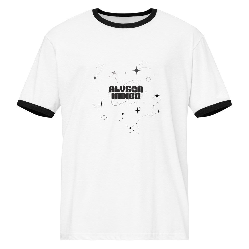 White / Black Ringer Tee